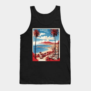 Ajaccio France Vintage Poster Tourism Tank Top